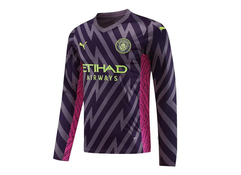 AAA Quality Manchester City 23/24 GK Purple Long Jersey